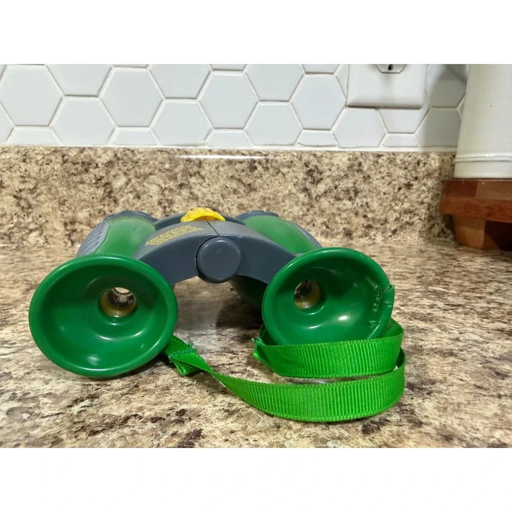 Backyard Safari Adventures Kids Field Binoculars 5x30 Green Yellow Alex Brands